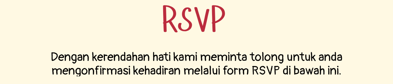 RSVP - Konfirmasi Kehadiran